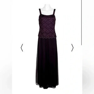 NWT!! Marina Square Neck Sleeveless Embroidered Mesh Top Zipper Back - Size 4